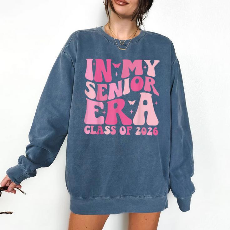 In My Senior Era Class Of 2026 Retro Senior 2026 Graduation Comfort Colors Sweatshirt