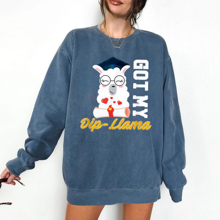 Senior Graduation TShirt 2019 Got My Dip-Llama Diploma Shirt Comfort Colors Sweatshirt