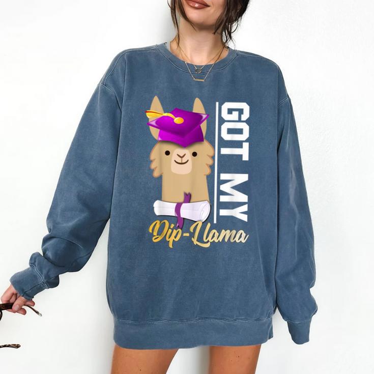 Senior Graduation TShirt 2019 Got My Diploma Llama Pun Shirt Comfort Colors Sweatshirt