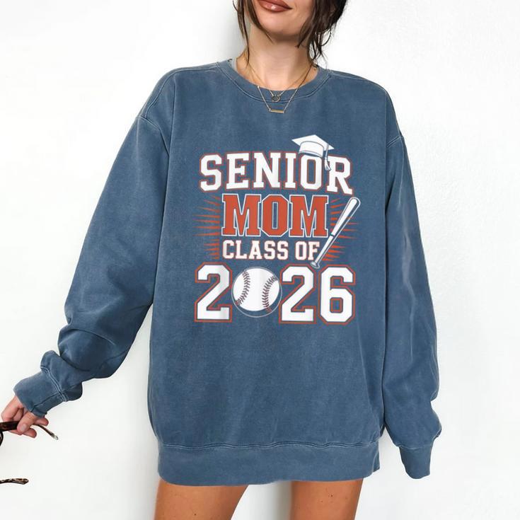 Senior Mom Class Of 2026 Graduate Baseball 2026 Graduation Comfort Colors Sweatshirt