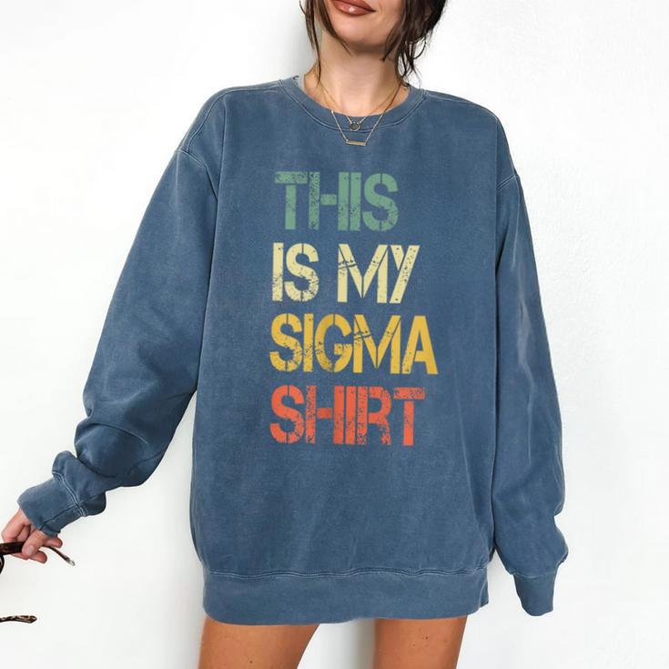 This Is My Sigma Shirt Male Lone Wolf Minimalist Introvert Comfort Colors Sweatshirt