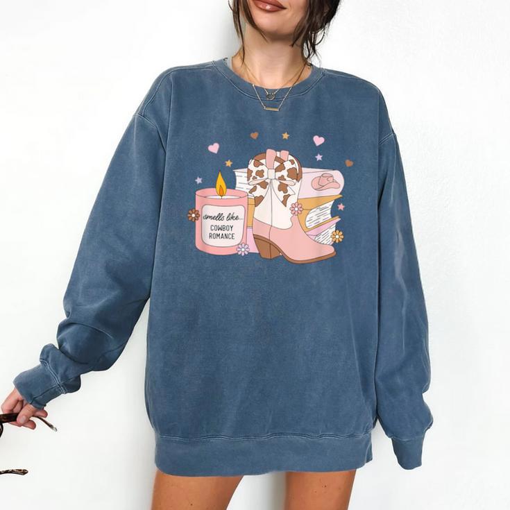 Smells Like Cowboy Romance Book Lover Comfort Colors Sweatshirt