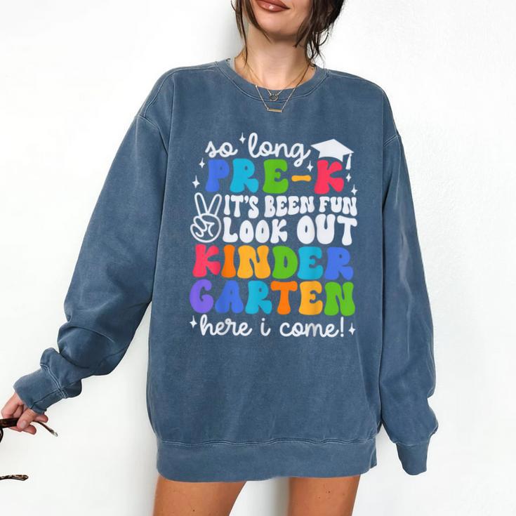 So Long Pre K Graduation Kindergarten Here I Come Kids 2024 Comfort Colors Sweatshirt