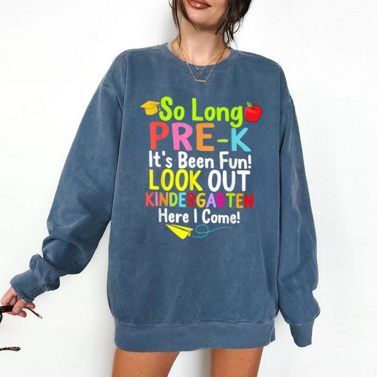So Long Pre-K Kindergarten Here I Come Graduation Kids Comfort Colors Sweatshirt