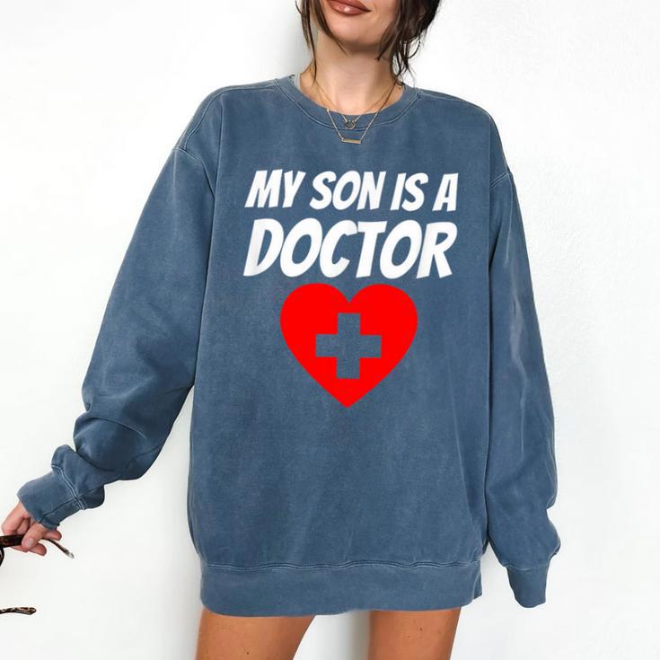 My Son Is A Doctor Shirt Proud Parents Graduation Comfort Colors Sweatshirt