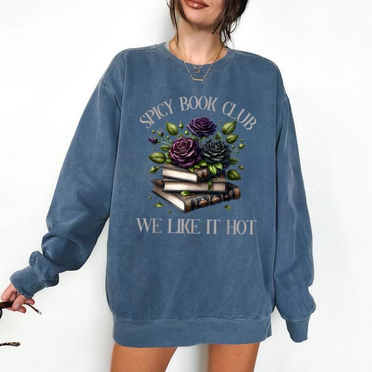 Spicy Book Club Dark Romance Lover Spicy Bookish Merch Goth Comfort Colors Sweatshirt