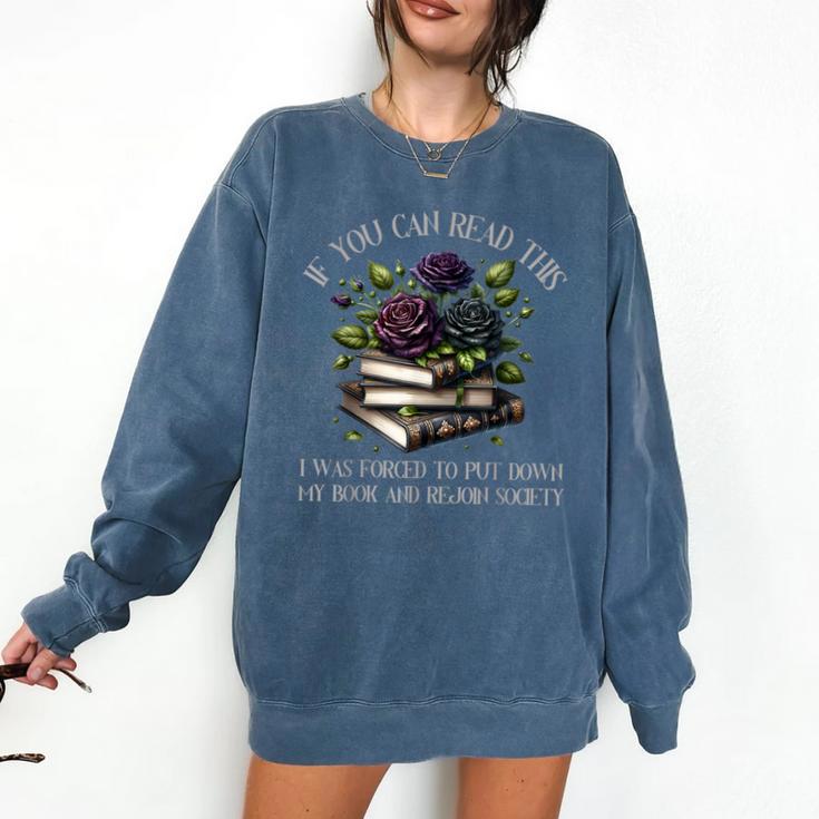 Spicy Books Put Down My Book Dark Romance Merch Bookish Comfort Colors Sweatshirt