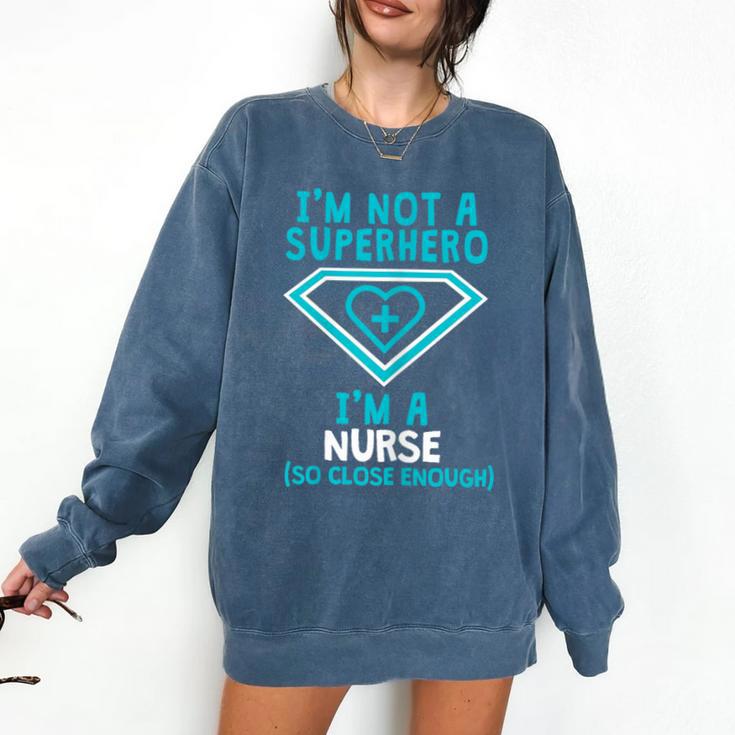 Superhero RN Nurse Shirt Graduation Comfort Colors Sweatshirt