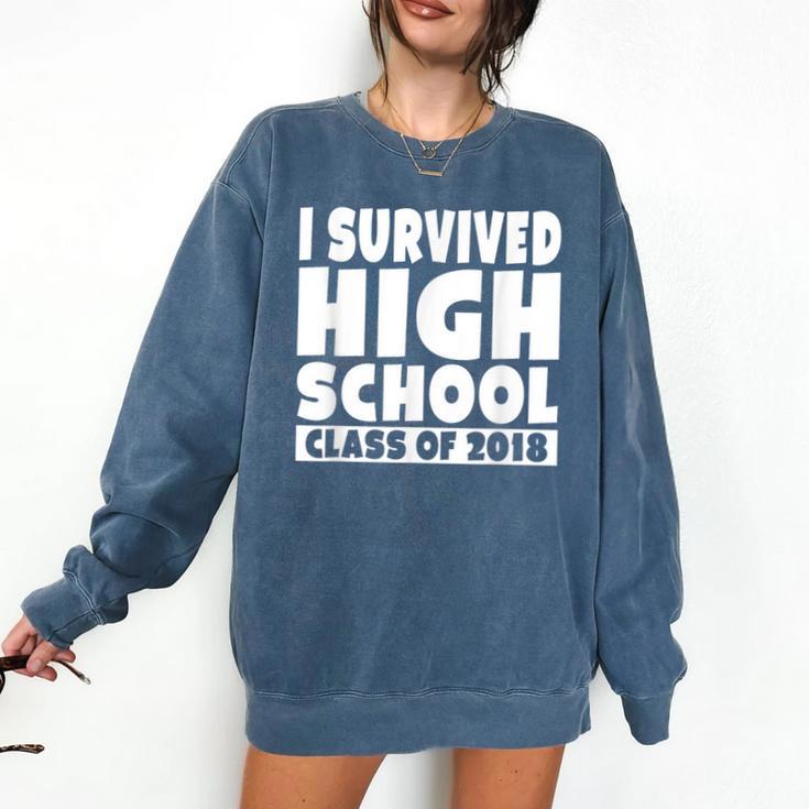 I Survived High School Class Of 2018 Graduation Comfort Colors Sweatshirt