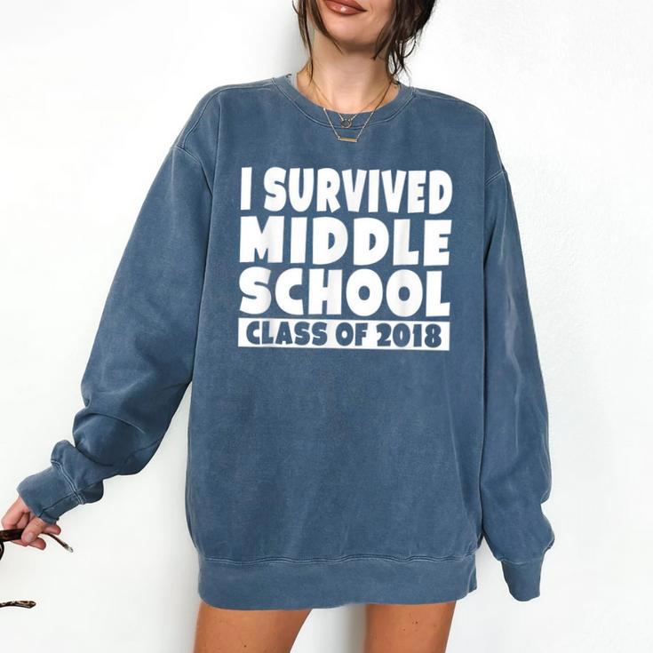 I Survived Middle School Class Of 2018 Graduation Comfort Colors Sweatshirt