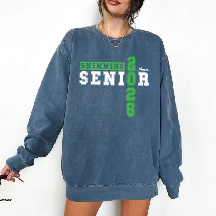 Swimming Senior Night Swim Senior 2026 Graduation 33 Comfort Colors Sweatshirt