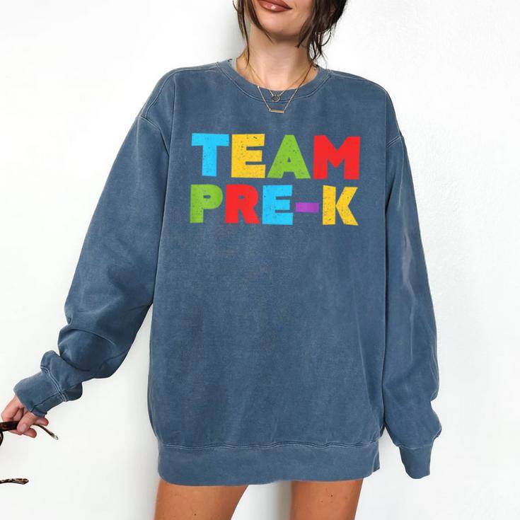 Team Pre-K Shirt Teacher Boy Girl Back To School Graduation Comfort Colors Sweatshirt