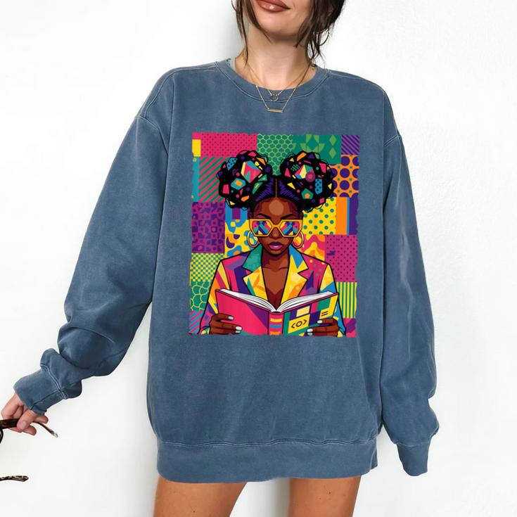 History Month Educated Black Women Girls Reading Book Comfort Colors Sweatshirt