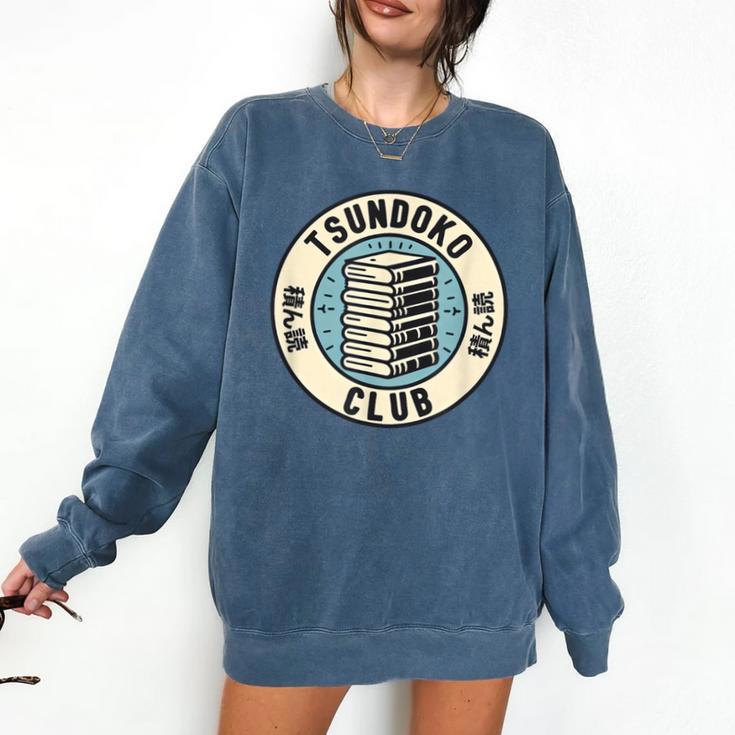 Tsundoku Club Book Lovers Bibliophile Booktok Reading Comfort Colors Sweatshirt