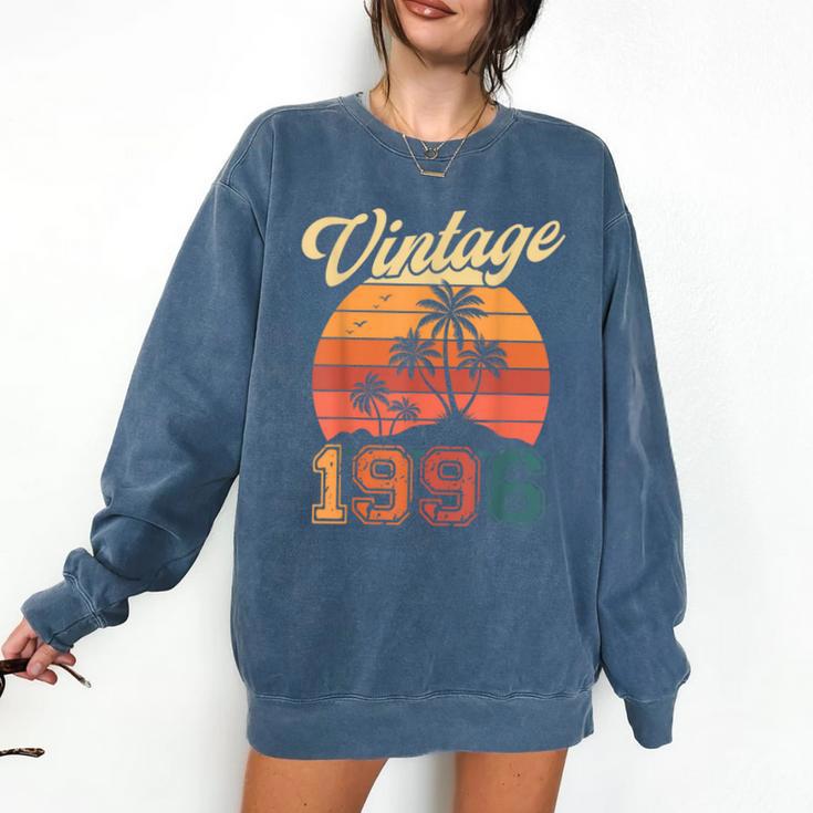 Vintage 1996 Retro Sunset Nostalgia 90s 30th Birthday Comfort Colors Sweatshirt