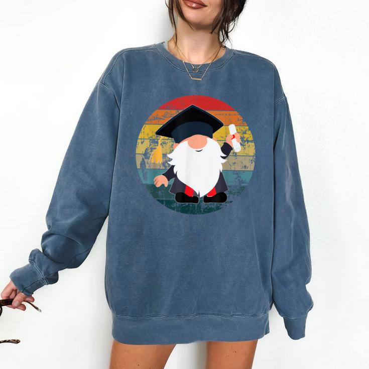 Vintage Graduation Gnome Comfort Colors Sweatshirt