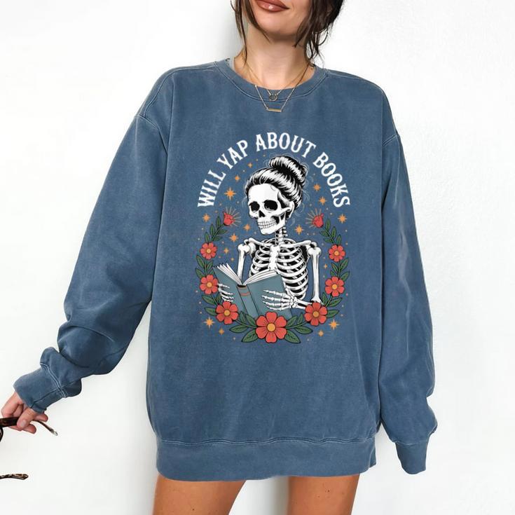 Will Yap About Books Comfort Colors Sweatshirt