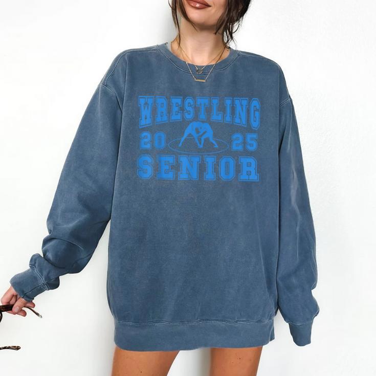 Wrestling Senior Night Wrestling Senior 2025 Graduation 44 Comfort Colors Sweatshirt