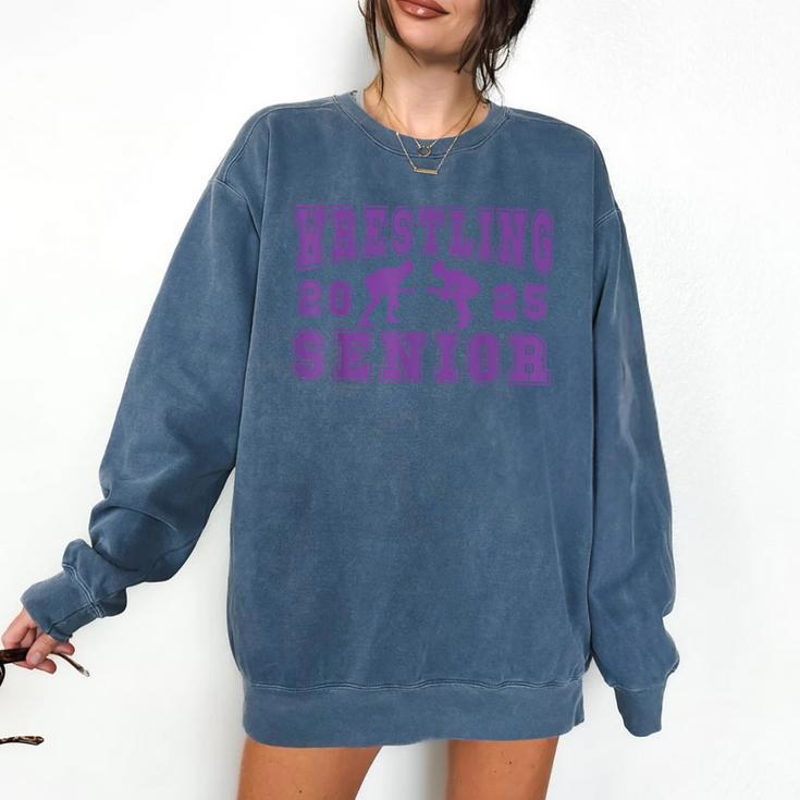 Wrestling Senior Night Wrestling Senior 2025 Graduation 49 Comfort Colors Sweatshirt