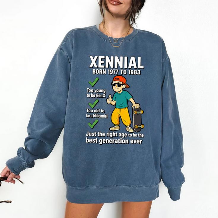 Xennial Born 1977 To 1983 Nostalgia Comfort Colors Sweatshirt