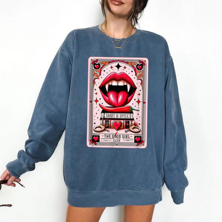 Yes Sir The Good-Girl The Good-Girl Tarot Card Smut Book Comfort Colors Sweatshirt