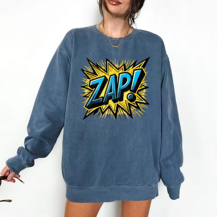 ZAP Comic Book Retro Artwork – Cartoon Collector Comfort Colors Sweatshirt