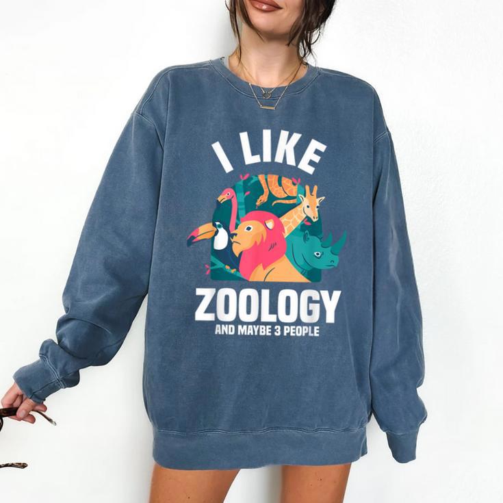 Zoologist Scientist Wildlife Biologist Zoology Introverted Comfort Colors Sweatshirt