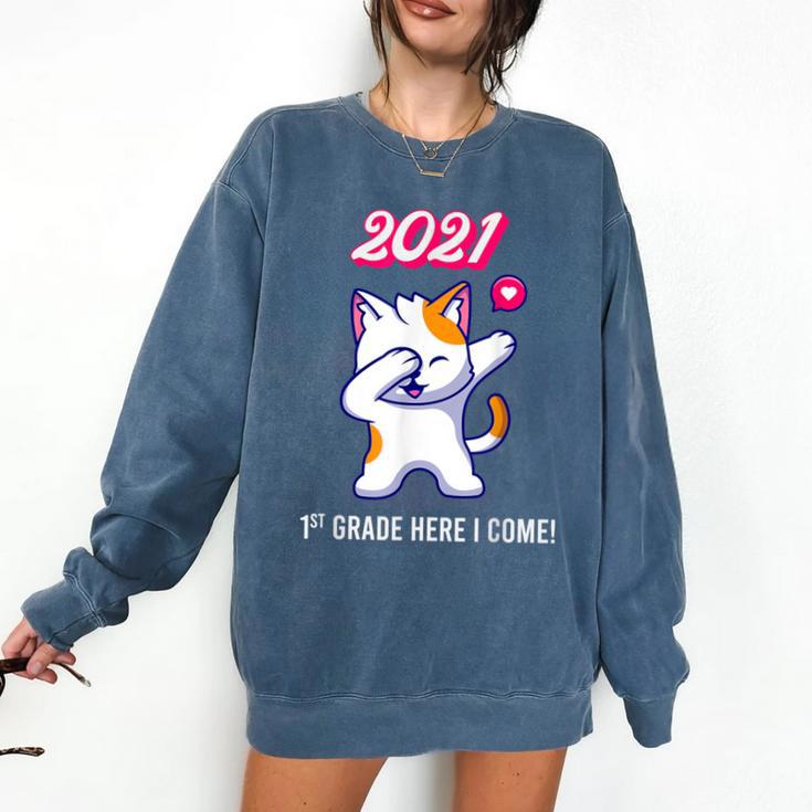 2021 Kindergarden Graduation Celebration Dapping Cat For Men Women Kids Comfort Colors Sweatshirt