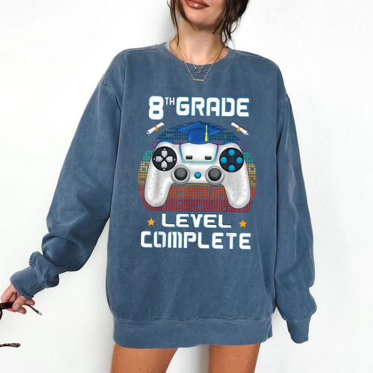 8th Grade Level Complete Graduation Class 2023 Gamer Boys Comfort Colors Sweatshirt