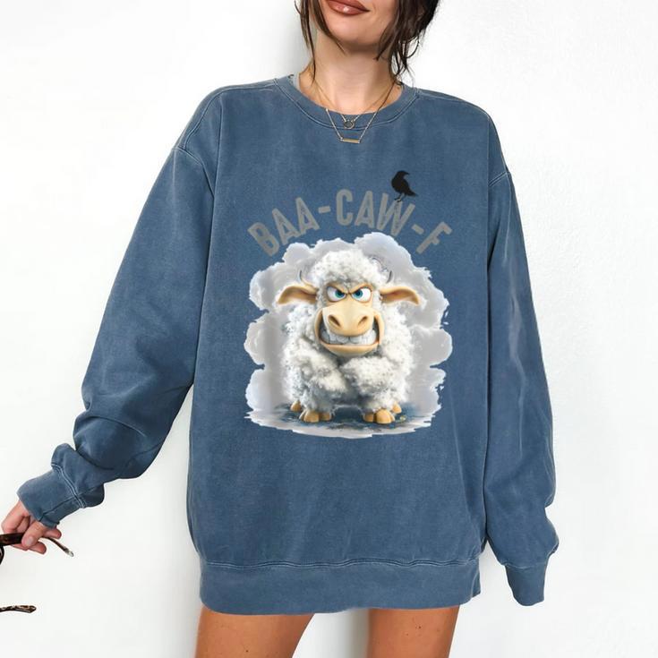 Back Off – Sheep Baa Crow Caw Pun For Introverts Comfort Colors Sweatshirt Back Off – Sheep Baa Crow Caw Pun For Introverts Comfort Colors Sweatshirt