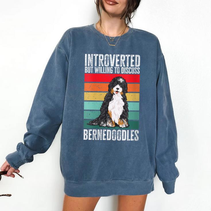 Bernedoodle Dog Introvert Bernedoodle Comfort Colors Sweatshirt