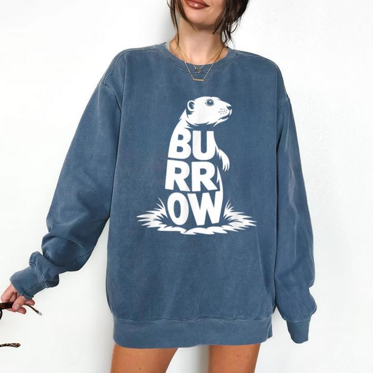 Burrow Prairie Dog Word Art Introvert Nature Retreat Men Women Kids Comfort Colors Sweatshirt Burrow Prairie Dog Word Art Introvert Nature Retreat Men Women Kids Comfort Colors Sweatshirt