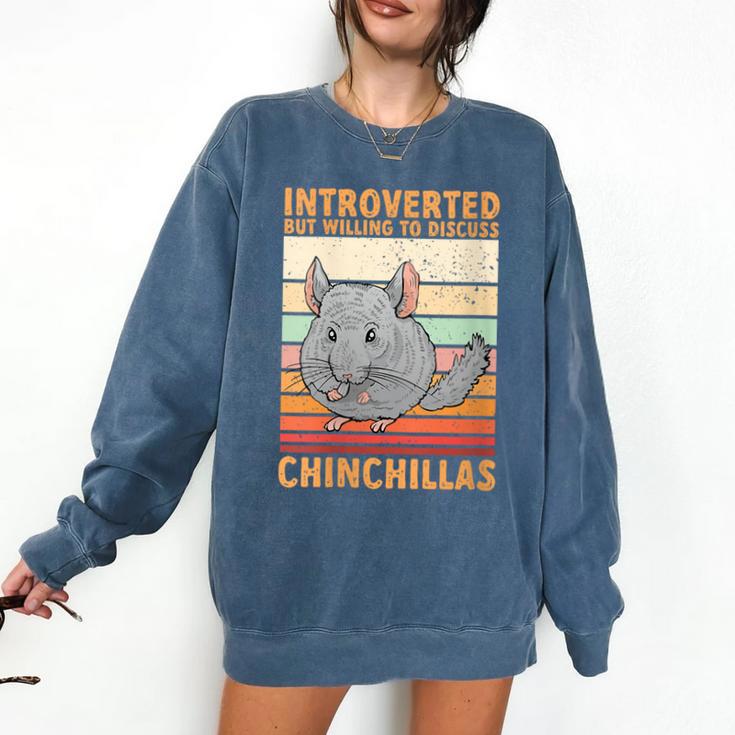 Chinchilla Owner Introvert Chinchilla Comfort Colors Sweatshirt