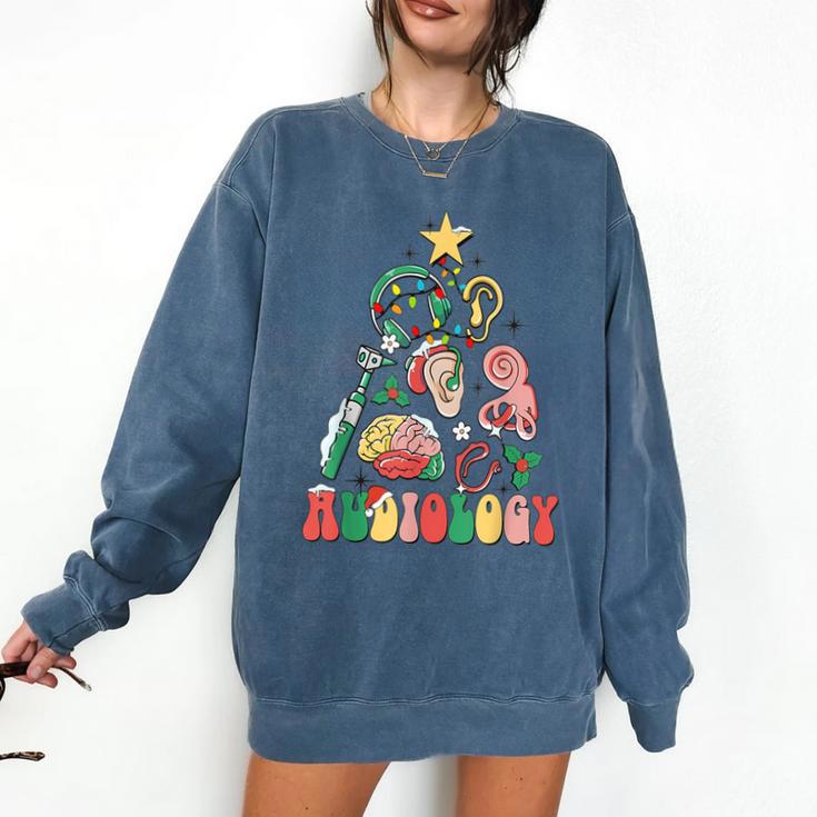 Christmas Audiology Tree Audiology Student Graduation Comfort Colors Sweatshirt