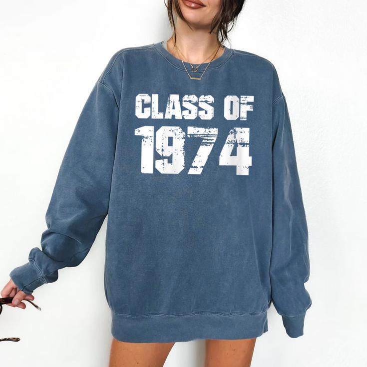 Class Of 1974 High School College Graduation Reunion Comfort Colors Sweatshirt