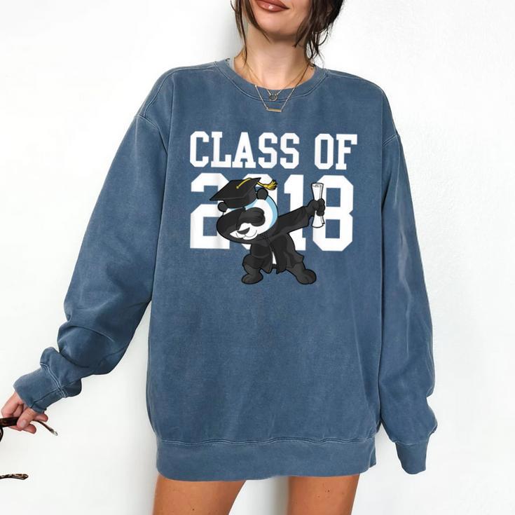 Class Of 2018 Graduation Dabbing Panda Bear Comfort Colors Sweatshirt