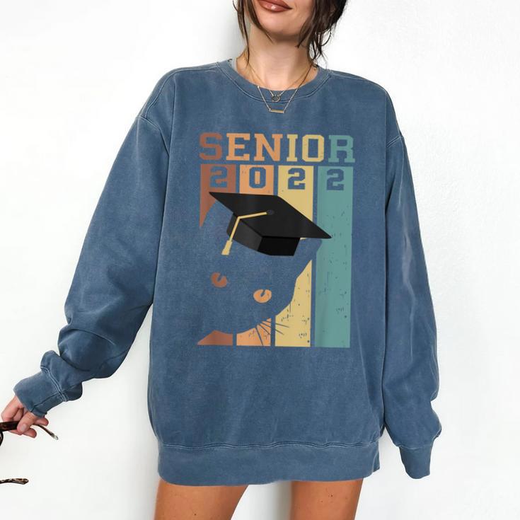 Class Of 2022 Graduation Cat Seniors Grad Comfort Colors Sweatshirt