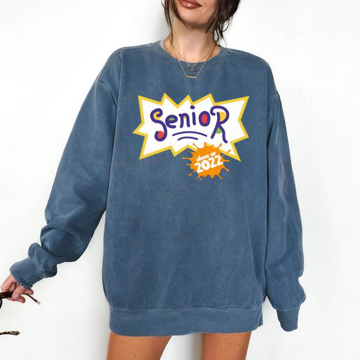 Class Of 2022 Senior Year 90's TV Style Graduation For Grad Comfort Colors Sweatshirt