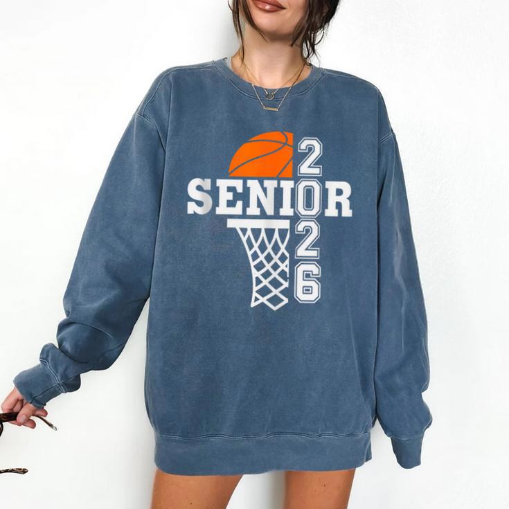 Class Of 2026 Basketball Senior 26 Player Team Graduation Comfort Colors Sweatshirt