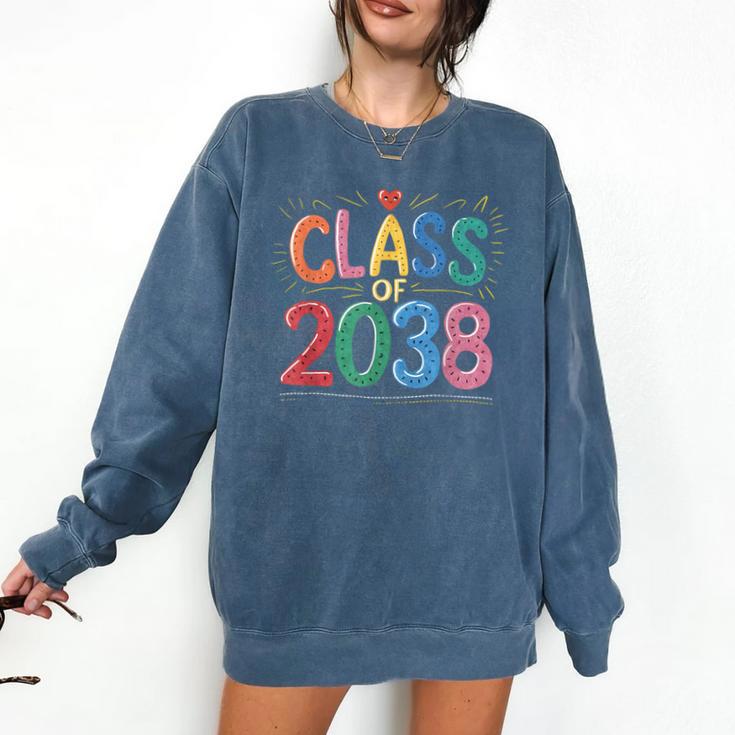 Class Of 2038 Pre K Graduate Preschool Graduation Comfort Colors Sweatshirt