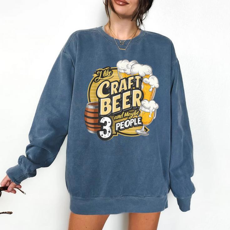 Craft Beer Lover Introverted & Hoppy Comfort Colors Sweatshirt