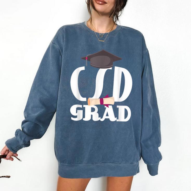 CSD Masters Graduation Men Women Son Daughter Comfort Colors Sweatshirt