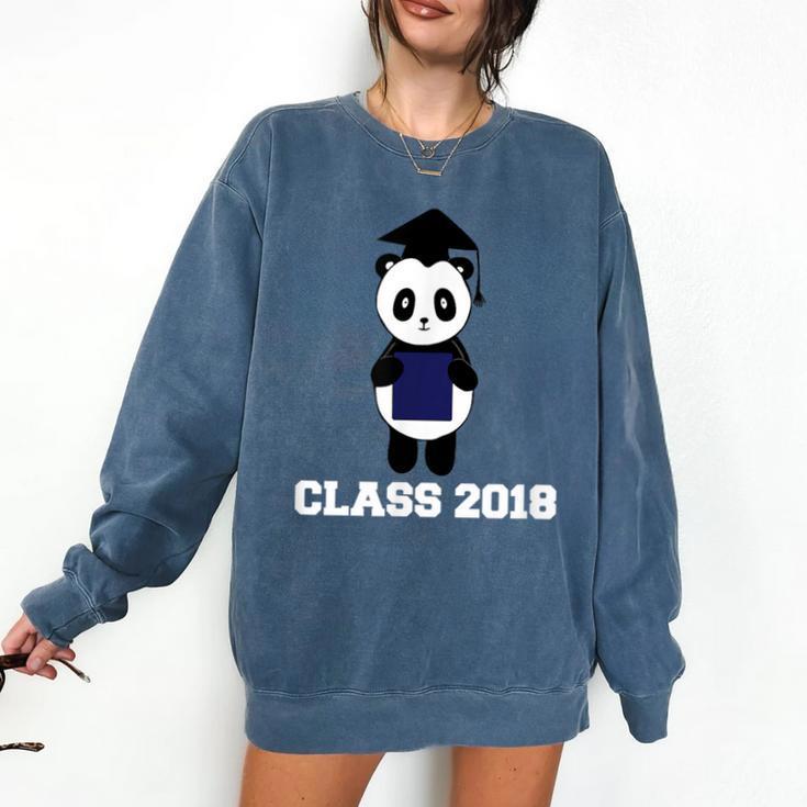 Cute Graduation Panda Class 2018 Comfort Colors Sweatshirt