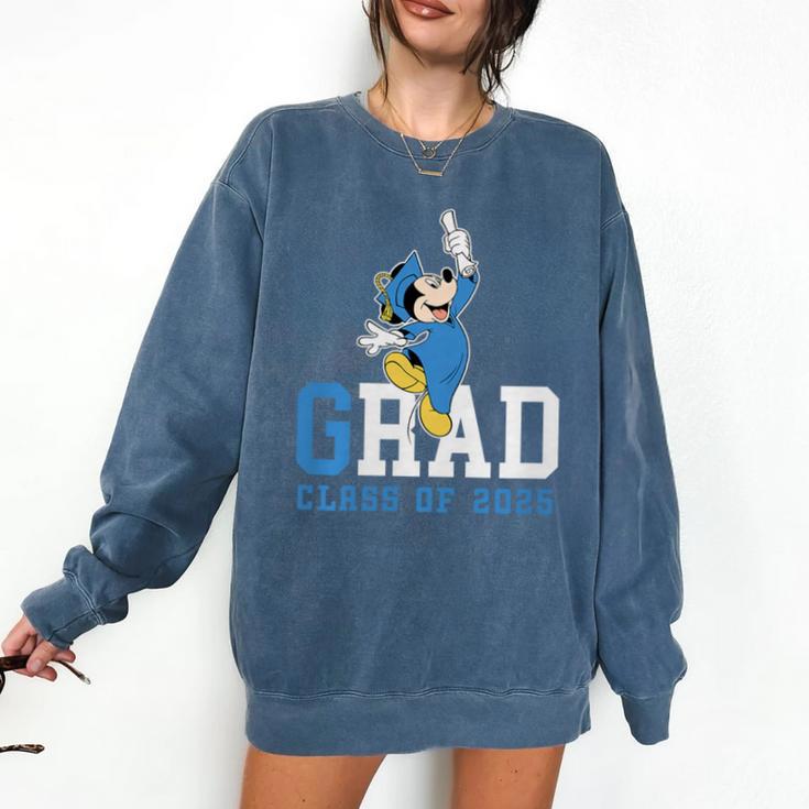 Disney Mickey Mouse 2025 Graduation Class Of '25 Rad Grad Premium Tri-Blend Comfort Colors Sweatshirt
