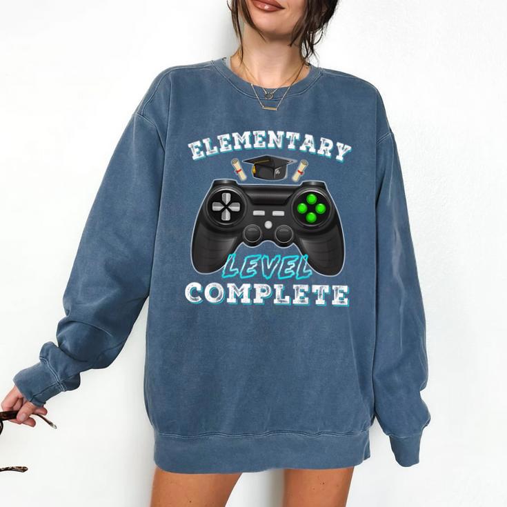 Elementary School Level Complete Gamer Graduation Comfort Colors Sweatshirt