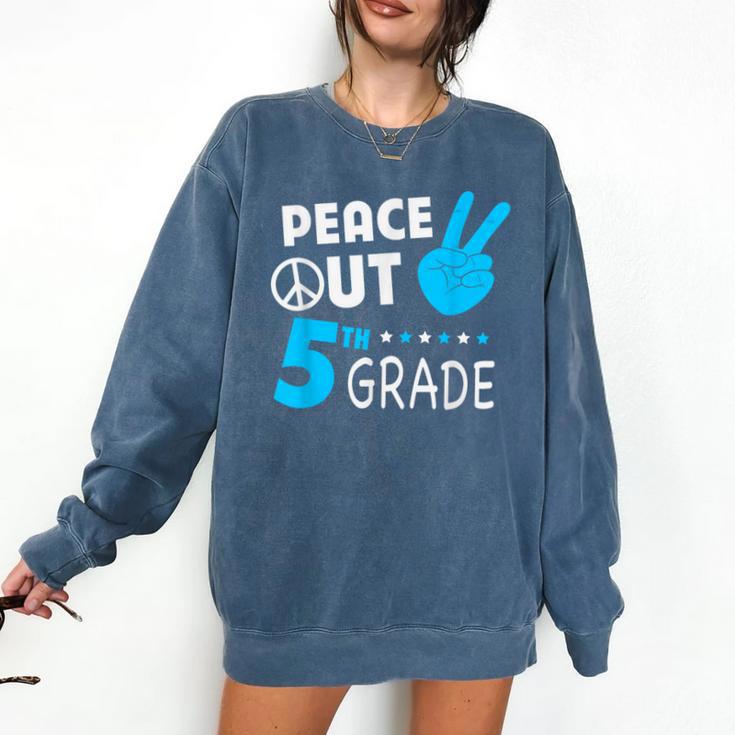 Fifth Grade Graduation Peace Out 5th Grade Boys Comfort Colors Sweatshirt