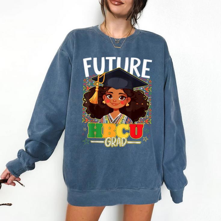 Future HBCU Grad Afro Girl College Graduation Kids Comfort Colors Sweatshirt