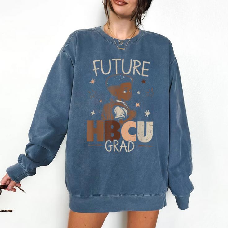 Future HBCU Grad Graduate Afro Boy College Graduation Comfort Colors Sweatshirt