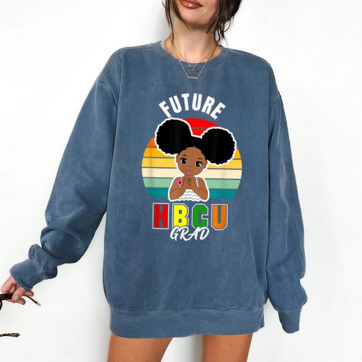 Future HBCU Grad Graduate Afro Girl College Graduation Comfort Colors Sweatshirt