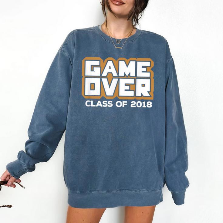 Game Over Class Of 2018 Graduation Shirt Comfort Colors Sweatshirt